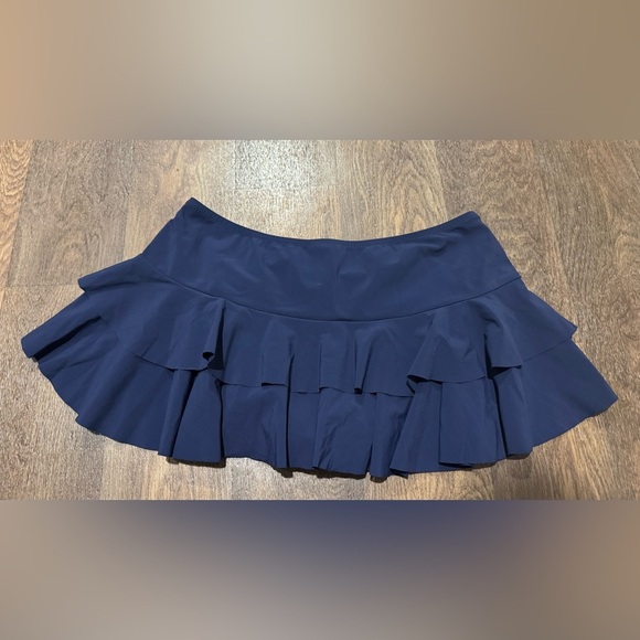 Land’s End Navy Blue Ruffle Tankini and Swim Skirt Size 6 - Picture 9 of 12
